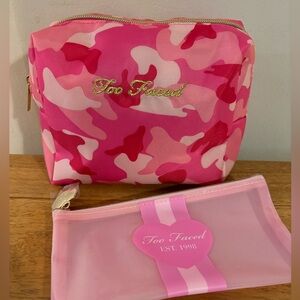 Too Faced Make Up Travel Bags Bundle of Two NWOT